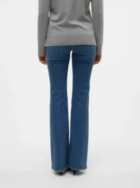 Vmselina High-Rise-Jeans mit ausgestelltem Schnitt