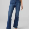 Vmselina High-Rise-Jeans mit ausgestelltem Schnitt