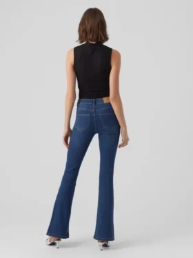 Vmsiga Jeans mit hoher Taille und ausgestelltem Schnitt
