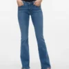Vmsigi Jeans mit niedriger Leibhöhe und ausgestelltem Schnitt