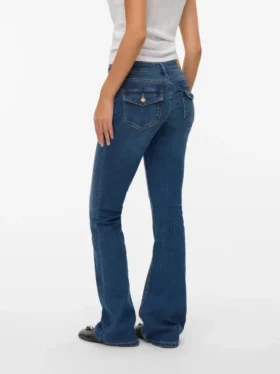 Vmsigi Low-Rise-Jeans mit ausgestelltem Schnitt