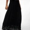 Vmsina langer Rock mit hoher Taille