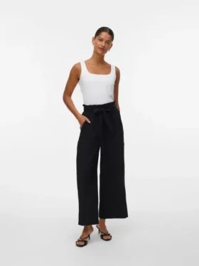 Vmsydney Hose mit hoher Taille und Knöchellänge