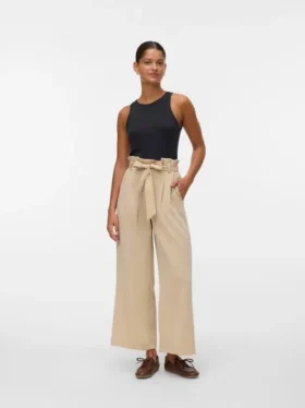Vmsydney Hose mit hoher Taille und Knöchellänge