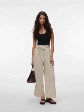 Vmsydney Hose mit hoher Taille und Knöchellänge
