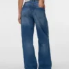 Vmtaylor Jeans mit mittlerer Taille und weitem Bein