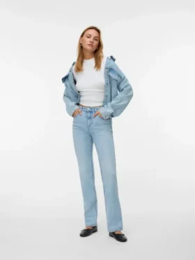 Vmtessa High-Rise-Jeans in gerader Passform