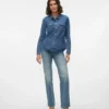 Vmtessa High-Rise-Jeans in gerader Passform