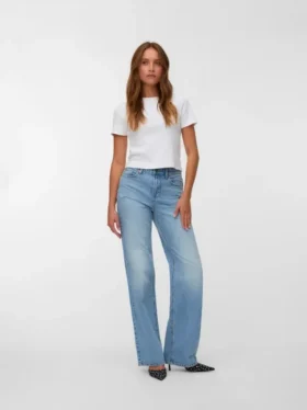 Vmtessa High-Rise-Jeans mit gerader Passform