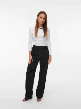 Vmtessa Jeans mit hoher Leibhöhe und weitem Bein