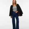 Vmtessa Jeans mit hoher Leibhöhe und weitem Bein