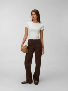Vmtessa Jeans mit hoher Leibhöhe und weitem Bein