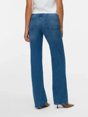 Vmtessa Jeans mit hoher Leibhöhe und weitem Bein