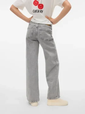 Vmtessa Jeans mit hoher Leibhöhe und weitem Bein