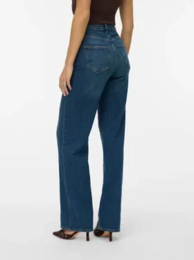Vmtessa Jeans mit hoher Leibhöhe und weitem Bein