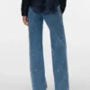 Vmtessa Jeans mit hoher Leibhöhe und weitem Bein