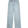 Vmtessa Jeans mit Strasssteinen, hoher Taille und weitem Bein