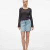 Vmtessa kurzer Rock mit hoher Taille als Shorts