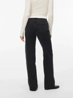 Vmtessa-Stretch-Jeans mit hoher Leibhöhe und weitem Bein