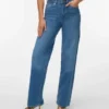 Vmtessa-Stretch-Jeans mit hoher Leibhöhe und weitem Bein
