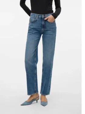 Vmvalerie Jeans mit mittlerer Leibhöhe und lockerer Passform