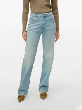 Vmvalerie Mid Rise Straight Fit Jeans