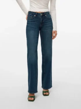 Vmvanessa Jeans mit niedriger Leibhöhe und weitem Bein
