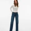 Vmvanessa Jeans mit niedriger Leibhöhe und weitem Bein