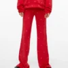Vmvelvet-Hose mit hoher Taille