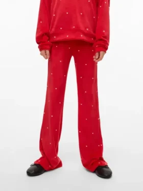 Vmvelvet-Hose mit hoher Taille