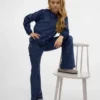 Vmvelvet-Hose mit hoher Taille
