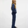 Vmvelvet-Hose mit hoher Taille