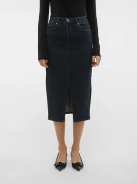 Vmveri langer Rock mit hoher Taille