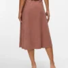 Vmvienna Midi-Rock aus Cord mit hoher Taille