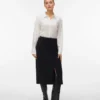 Vmvilja Cord-Midi-Rock mit hoher Taille