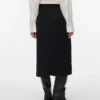 Vmvilja Cord-Midi-Rock mit hoher Taille