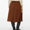 Vmvilja Cord-Midi-Rock mit hoher Taille