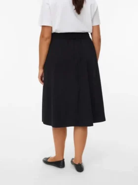 Vmvilja Cord-Midi-Rock mit hoher Taille