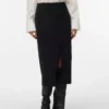 Vmvilja Cord-Midi-Rock mit hoher Taille