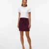 Vmvilja Cord-Minirock mit hoher Taille als Short