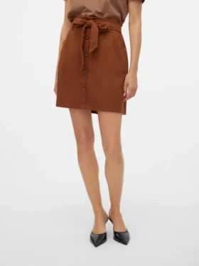 Vmvilja Cord-Minirock mit hoher Taille als Short