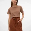 Vmvilja Cord-Minirock mit hoher Taille als Short