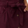 Vmvilja Midi-Rock aus Cord mit hoher Taille